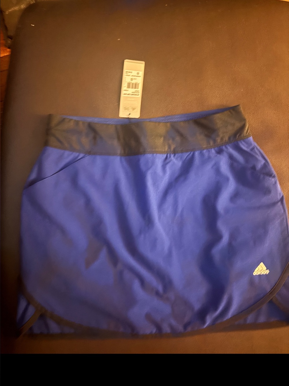 adidas Royal Blue Skort with Black Waistband NWT